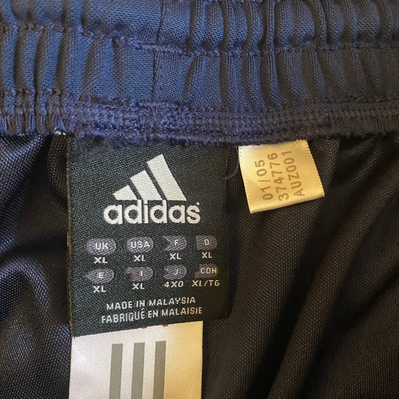 Blue and white Adidas sweatpants - Picture 2 of 3